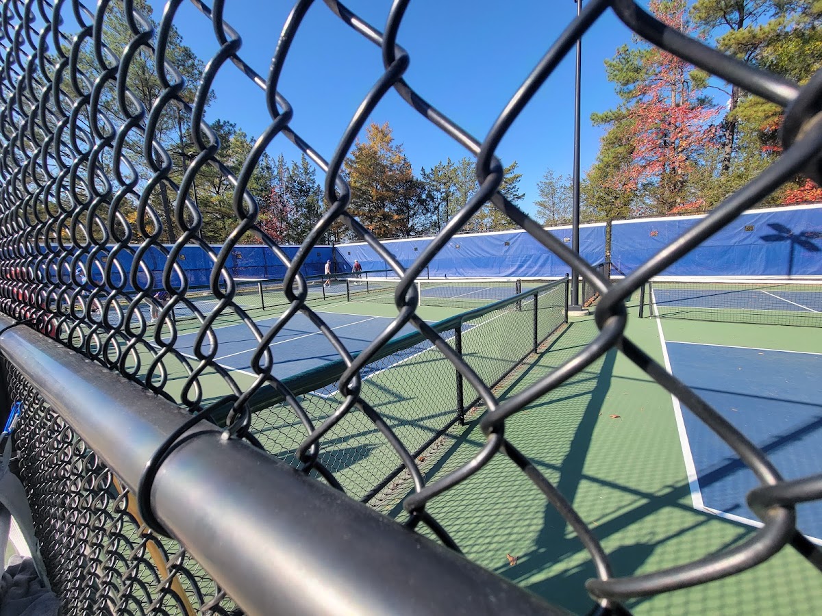 Pickleball courts at Pouncey Tract Park in Richmond, Virginia